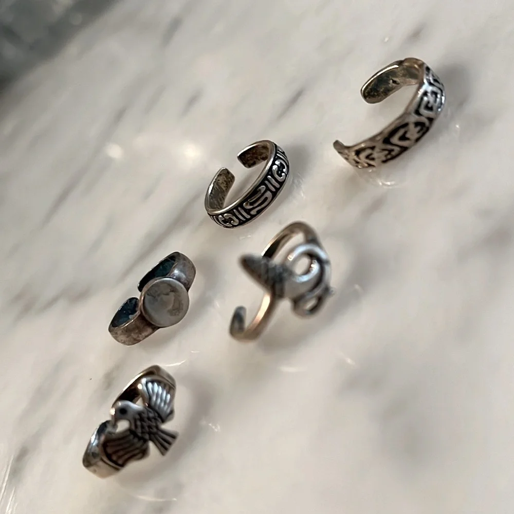 Five Toe Rings - Picture 2 of 2